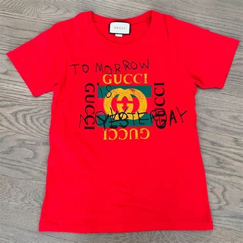 gucci tomorrow is now yesterday t shirt white|Gucci t shirt sale.